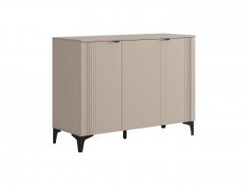 Комод 3 Рич (кашемир/фрапучино матовый/черный) в Дивногорске - divnogorsk.mebel-nsk.ru | фото