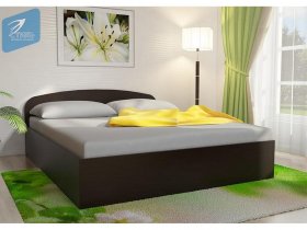 Кровать двуспальная 1,6м с подъем. мех. (венге) в Дивногорске - divnogorsk.mebel-nsk.ru | фото