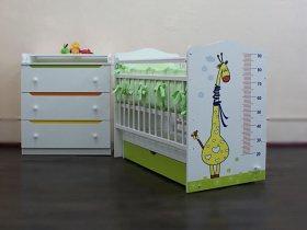 Кроватка детская Жираф с маятником в Дивногорске - divnogorsk.mebel-nsk.ru | фото