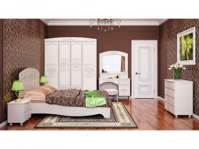 Модульная спальня Каролина в Дивногорске - divnogorsk.mebel-nsk.ru | фото