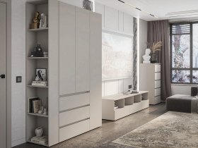 Модульная стенка Люмо (кашемир) в Дивногорске - divnogorsk.mebel-nsk.ru | фото